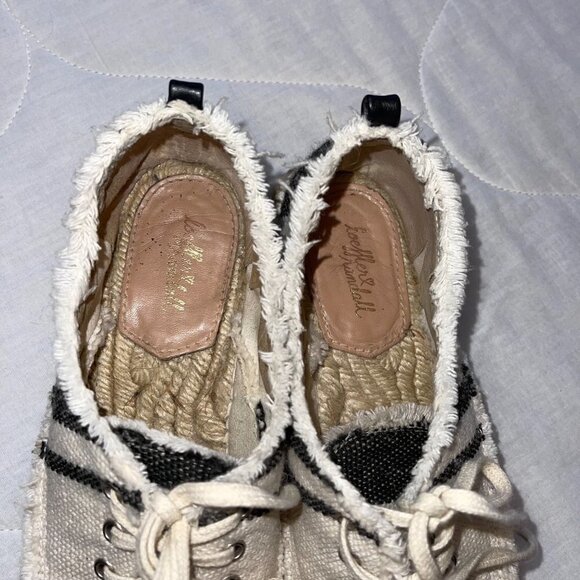 Loeffler Randall Alfie Espadrille Sneaker Womens Off White Black Size 8.5 US - Picture 10 of 12